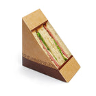 6.85" x 2.85" X 4.75" #ReadyFresh® Compostable Kraft Sandwich Pack w/ Window