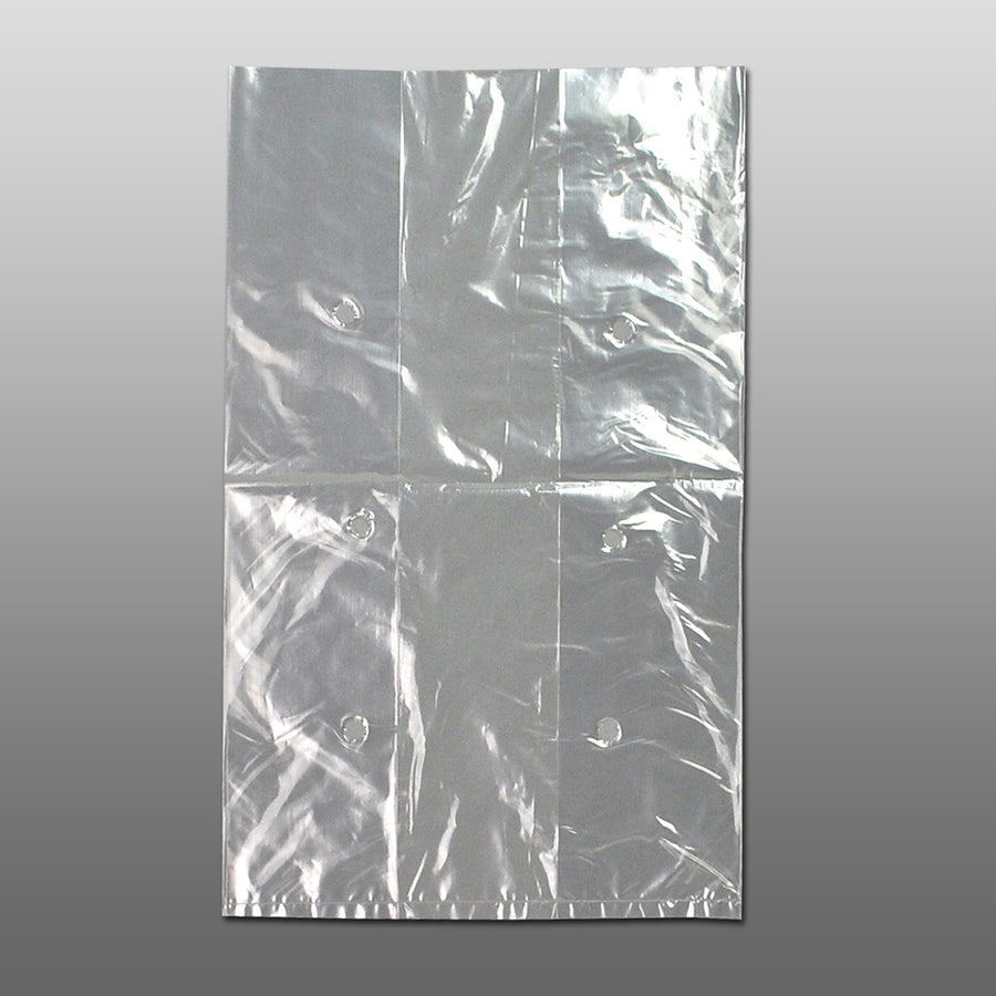 7" x 5" x 11" 0.8 mil LDPE Vented Lettuce Bags